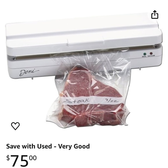 Deni Freshlock vacuum sealer- NEW!! $28 - Picture 7 of 7